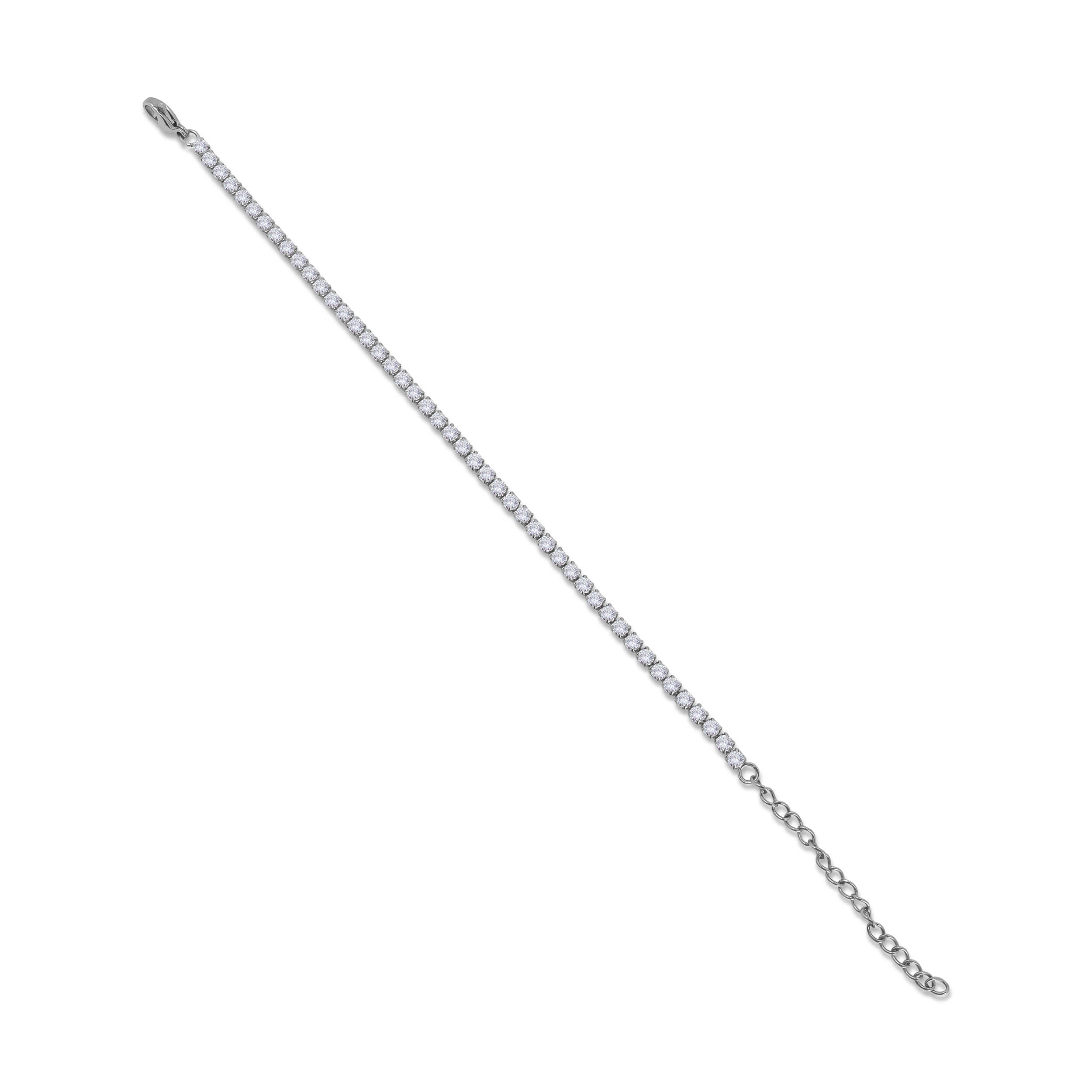 Tennis Armband Silber Offen