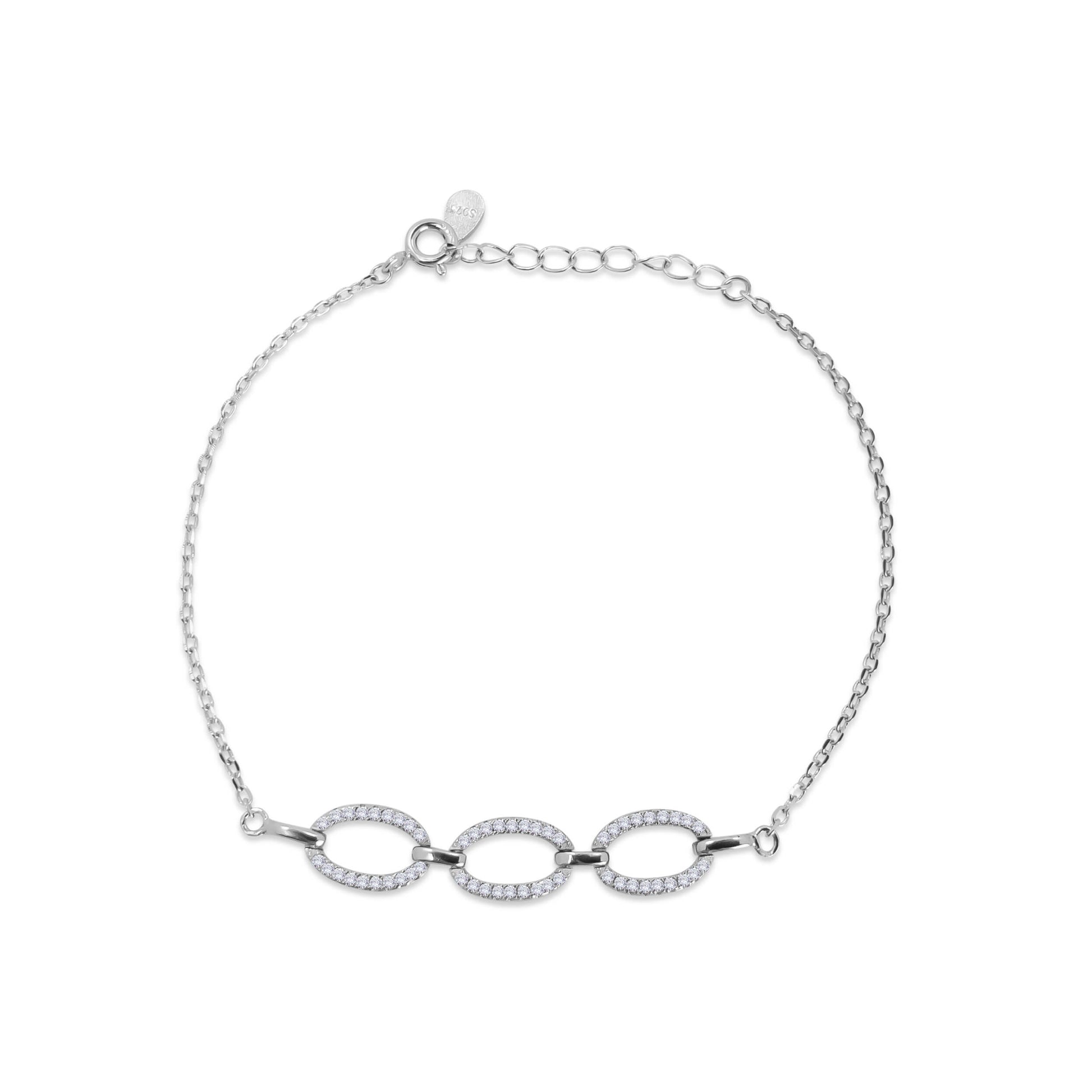Dreiklang Armband Silber