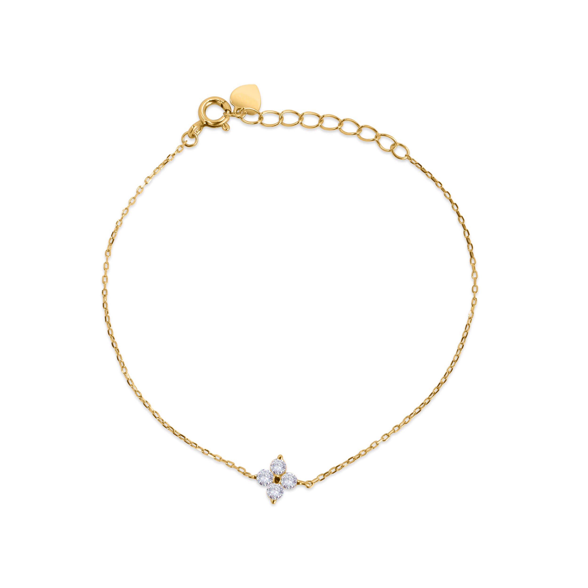Kleeblatt Armband Gold
