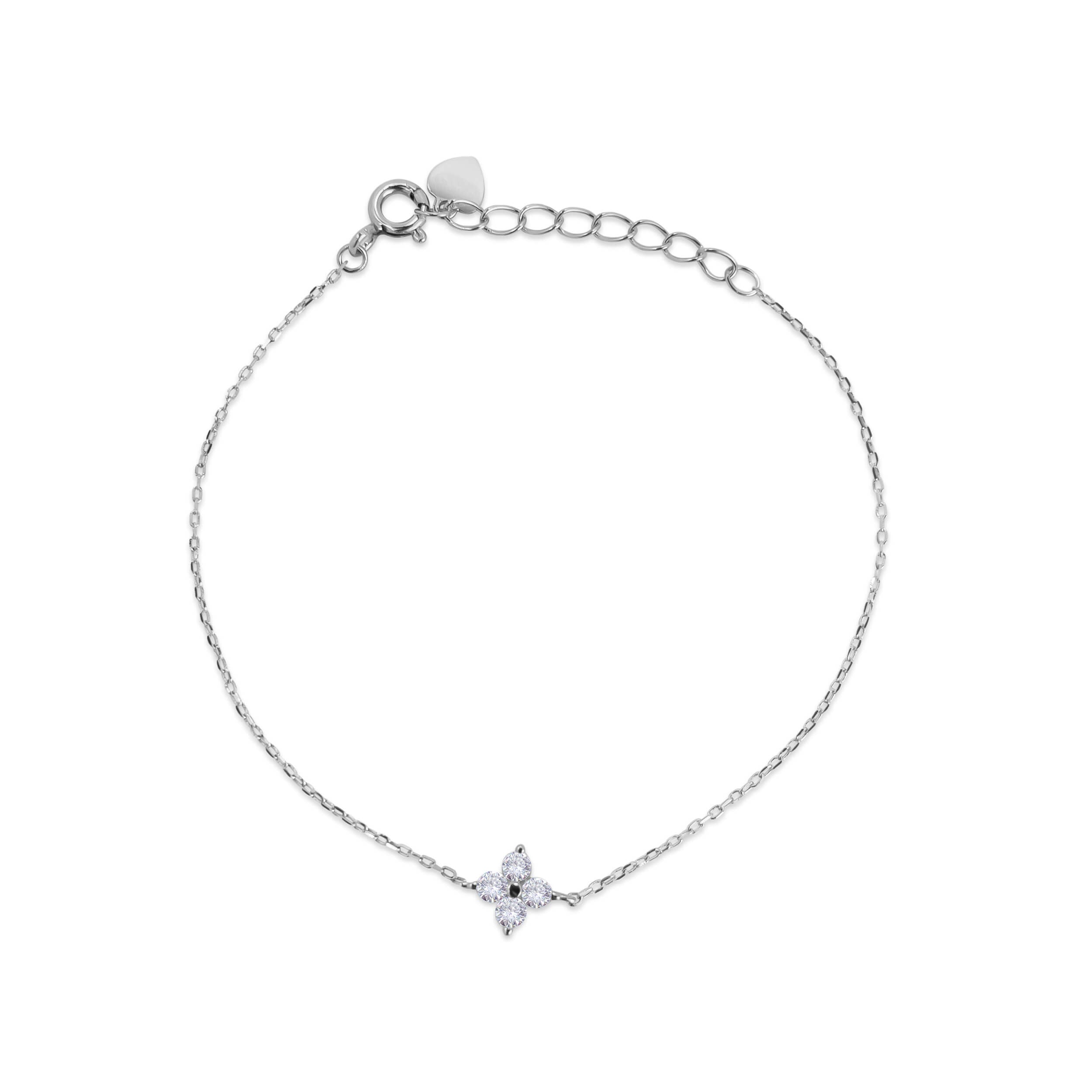 Kleeblatt Armband Silber